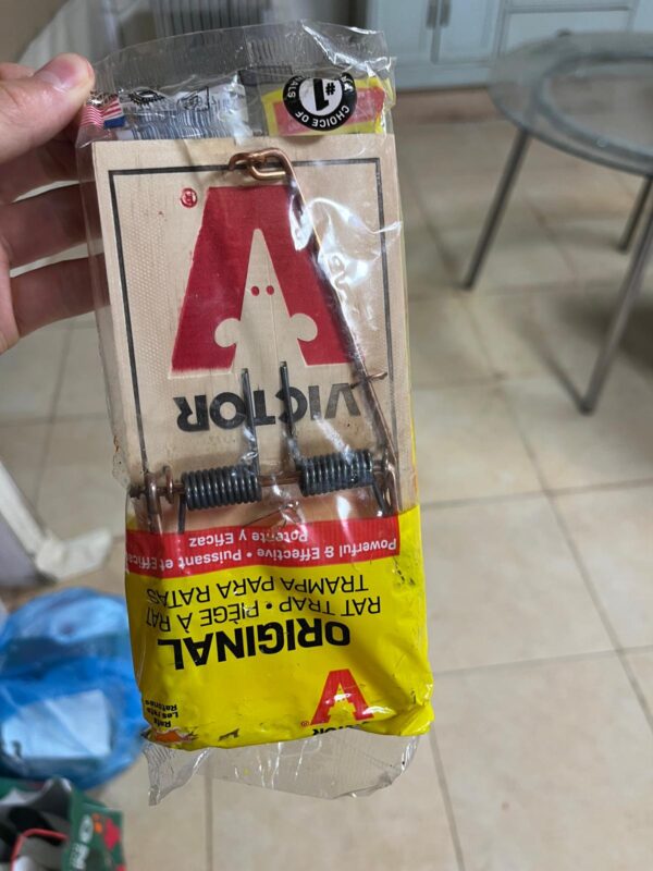 מלכודת קפיץ ויקטור עץ 4 יח'